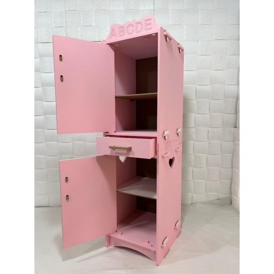 Özka Hobi Ahşap ÖZKA CEKMECELİ PEMBE BOYALI OYUNCAK BUZDOLABI Özka Hobi Ahşap ÖZKA CEKMECELİ PEMBE BOYALI OYUNCAK BUZDOLABI