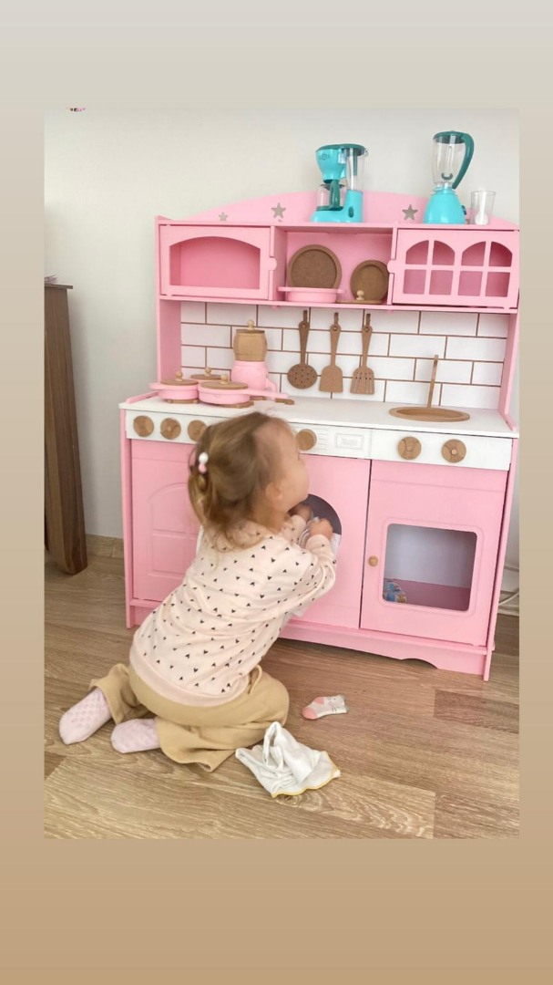 özka hobi pembe tencere ve tava setli mutfak seti